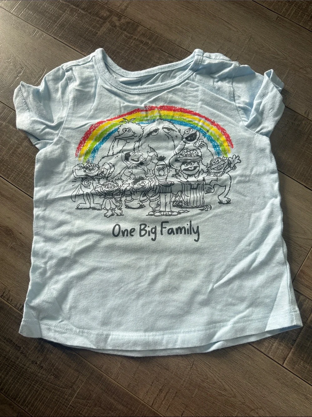 Carter's Orange, Blue, Yellow & Light Blue Short Sleeve Graphic Tee